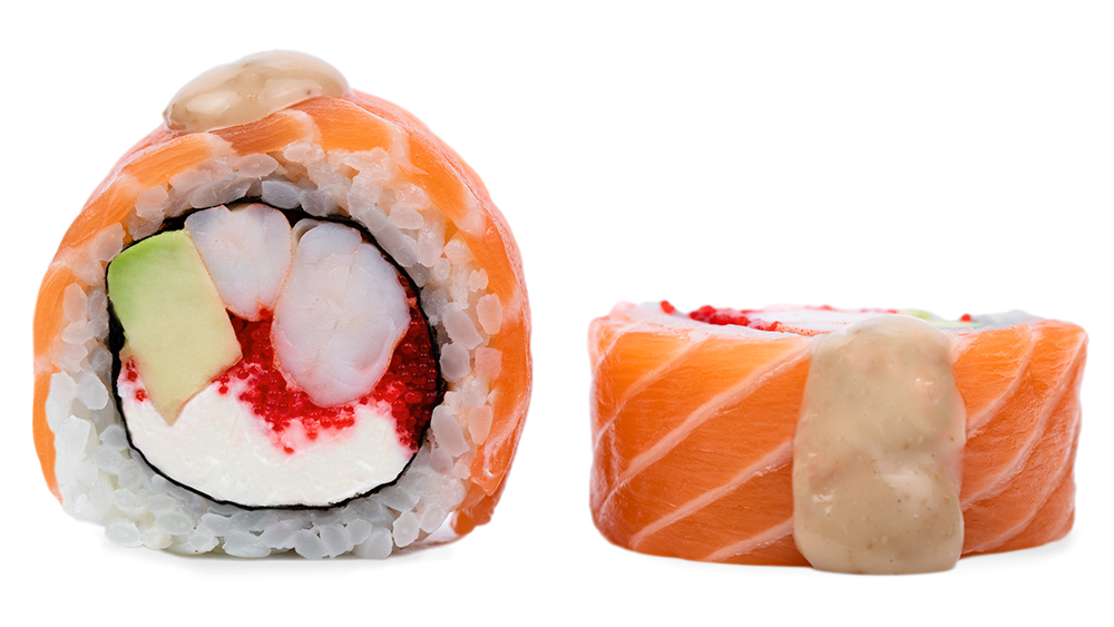 Фирменный ролл Сливочная креветка фото28