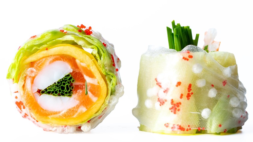 Спринг ролл с лососем и креветкой фото19